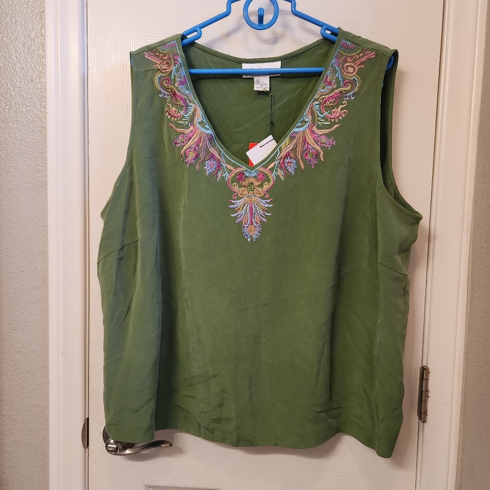 Diane von Furstenberg silk assets top nwt size 3x